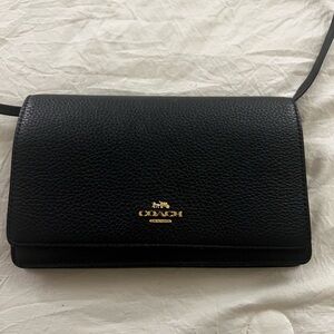 Coach Blue  Leather Crossbody Bag